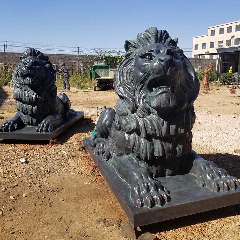 匯豐銅獅子，銅匯豐獅子，銅雕塑廠家，銅獅子廠家